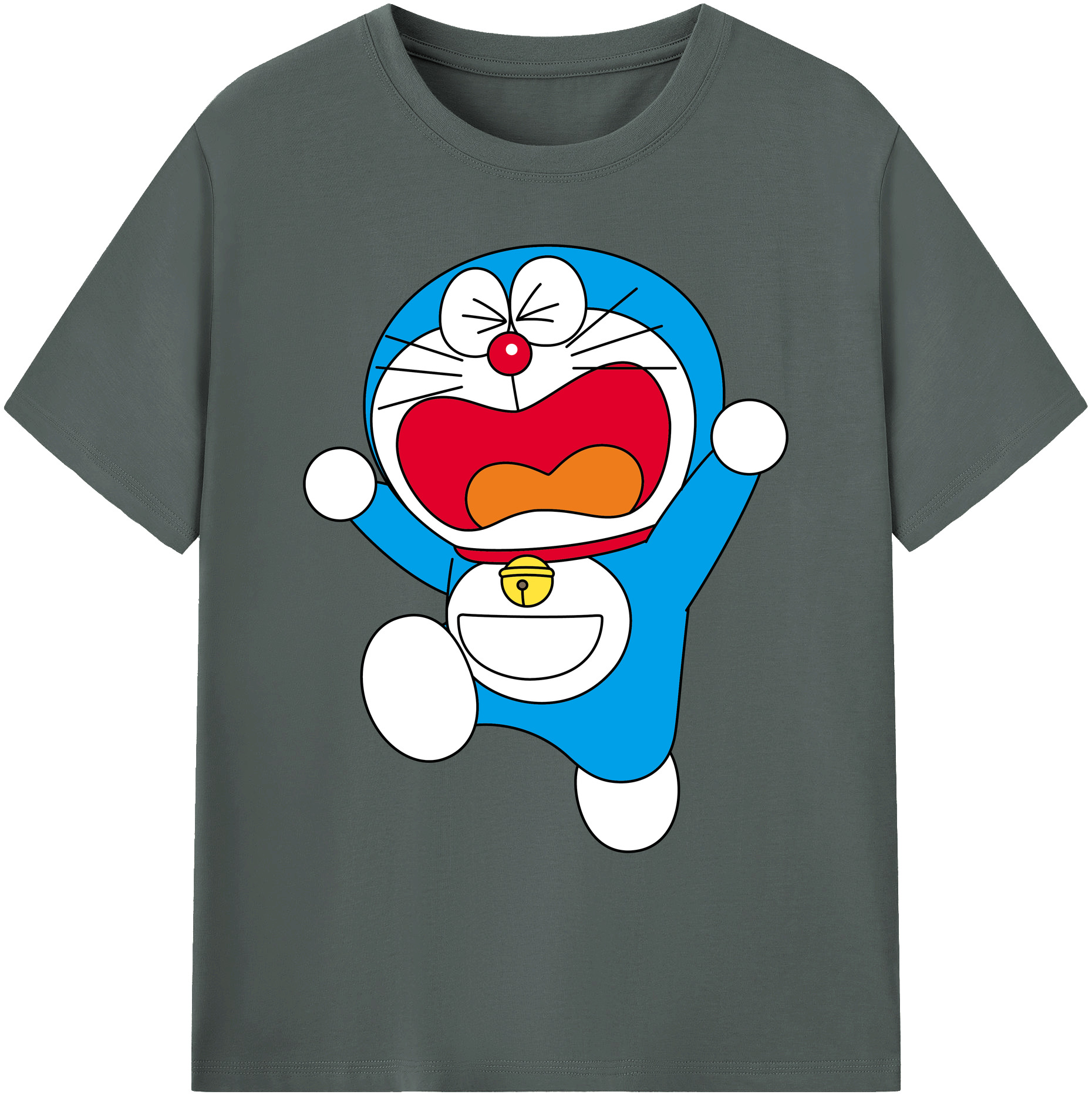 （画像用） ドラえもん Doraemon 綿100％ メンズ半袖Tシャツ｜肌触りやわらか＆通気性
